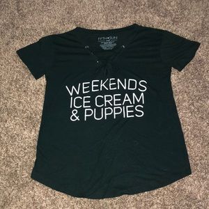 Black Weekends, Ice Cream and Puppies shirt